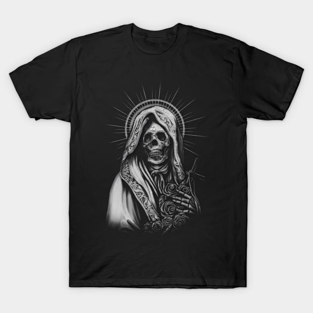 Santa Muerte T-Shirt by Blind Man Studio